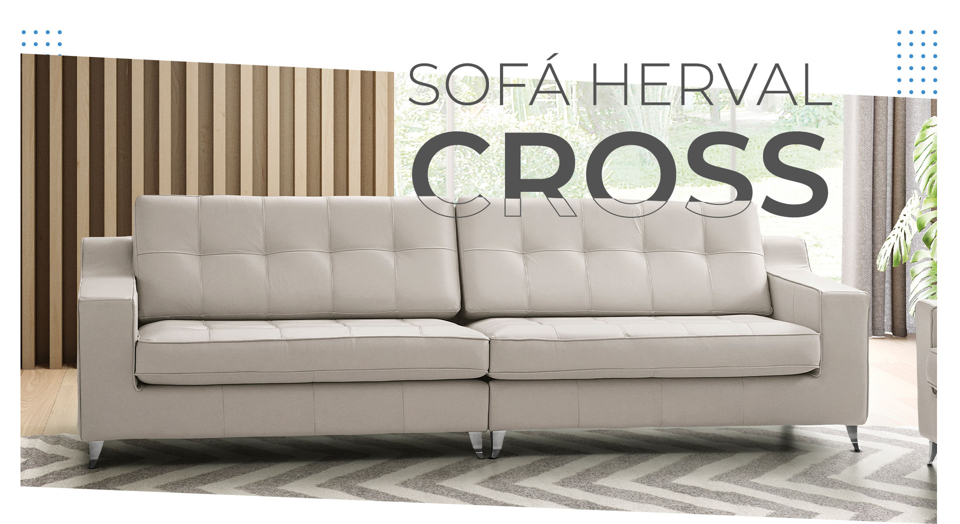 Sofá 4 lugares suede