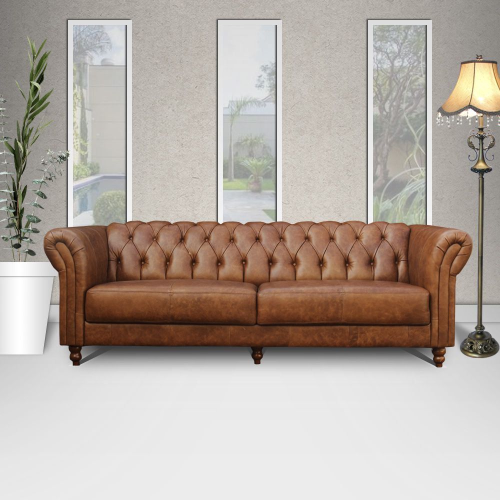 Sofá 4 lugares linho