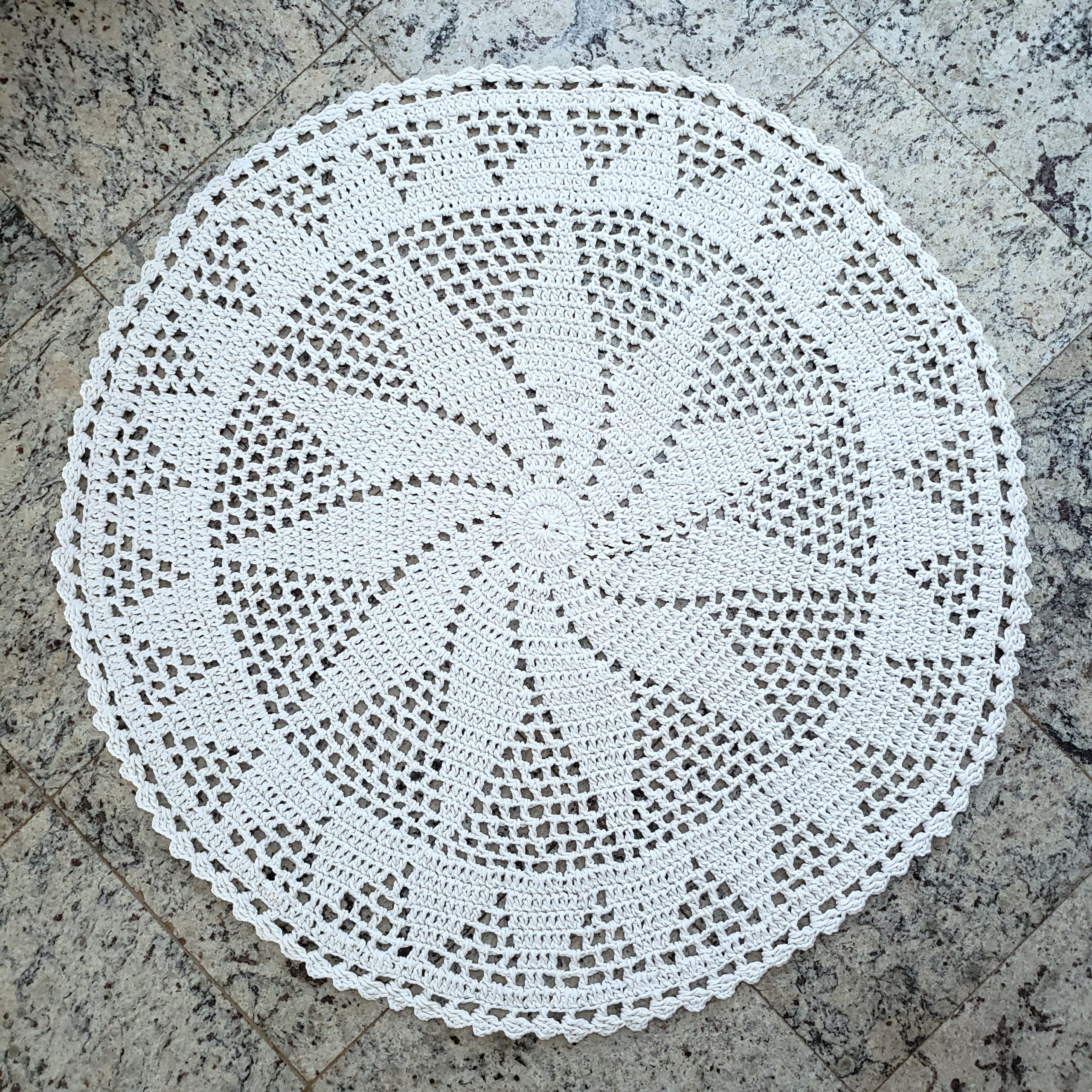 tapete de croche oval