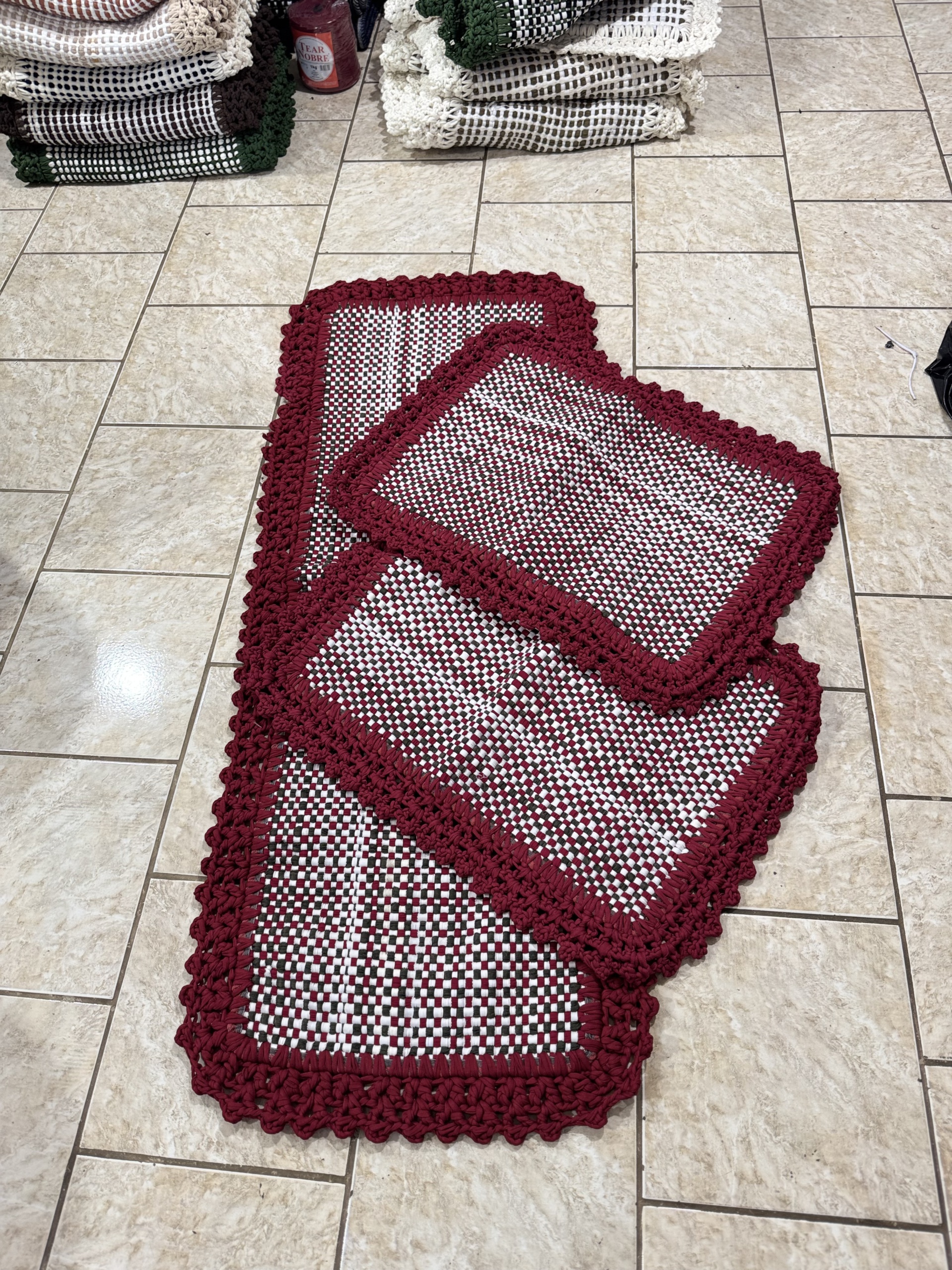 tapete de croche simples