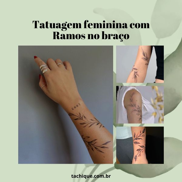tattoo feminina atrás do braço