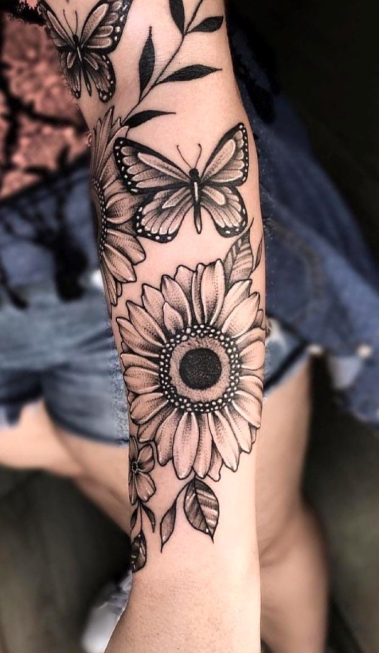 tatuagem feminina braço