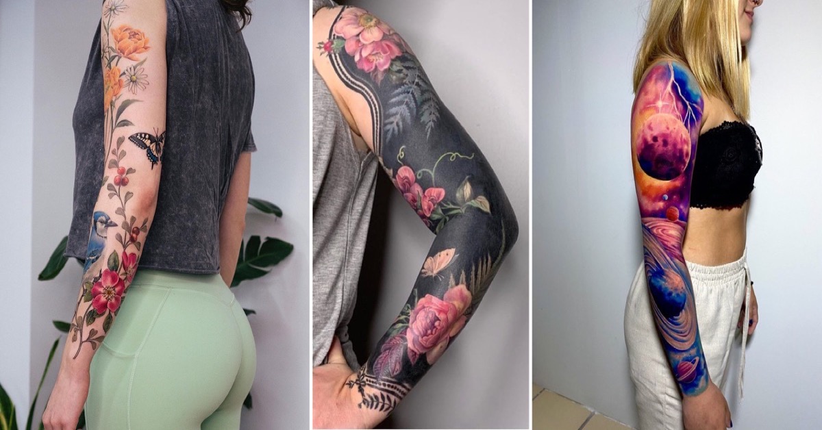 tatuagem feminina braço
