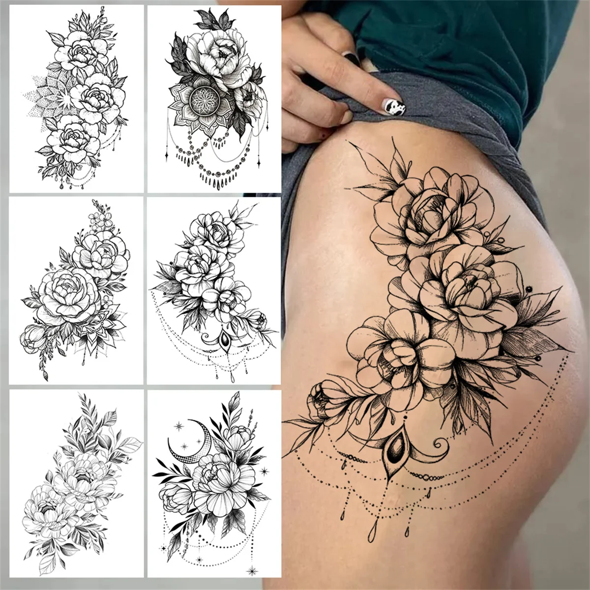tatuagem borboleta coxa feminina delicada