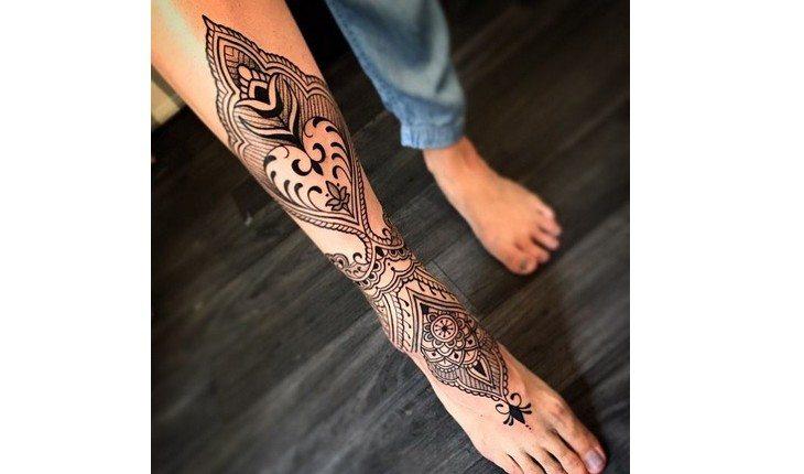 tatuagem de canela feminina delicada