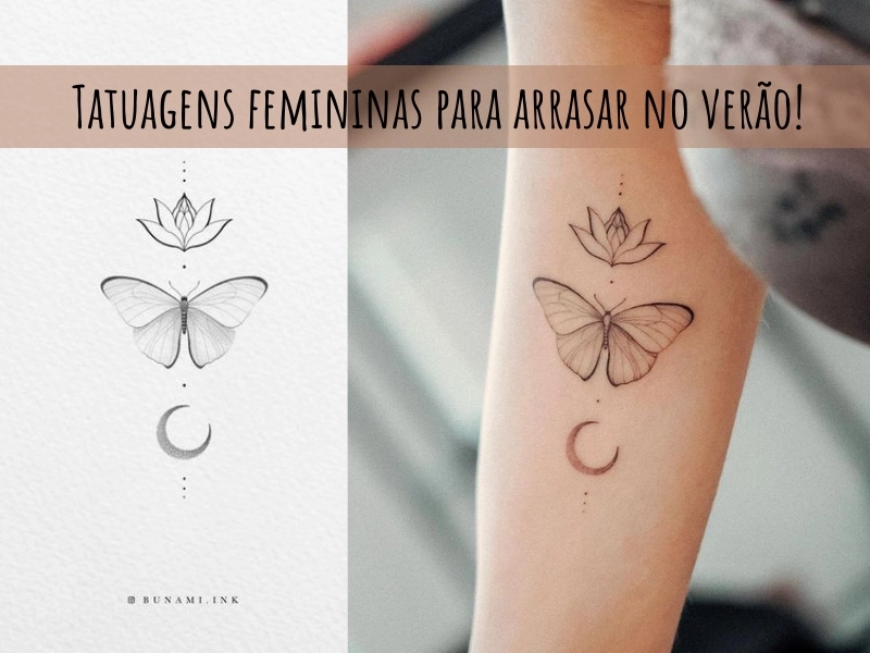 ideias de tatuagens femininas delicadas para inspiração