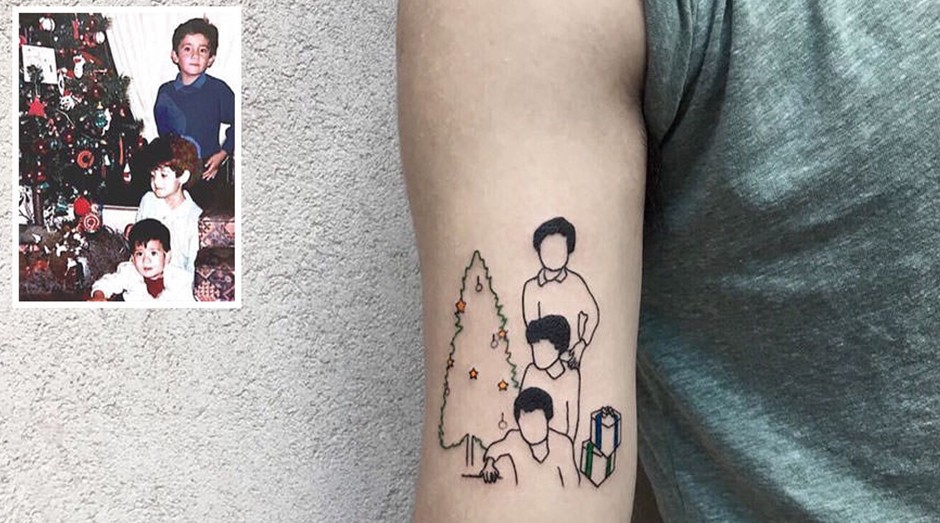 ideias de tatuagem foto para casal