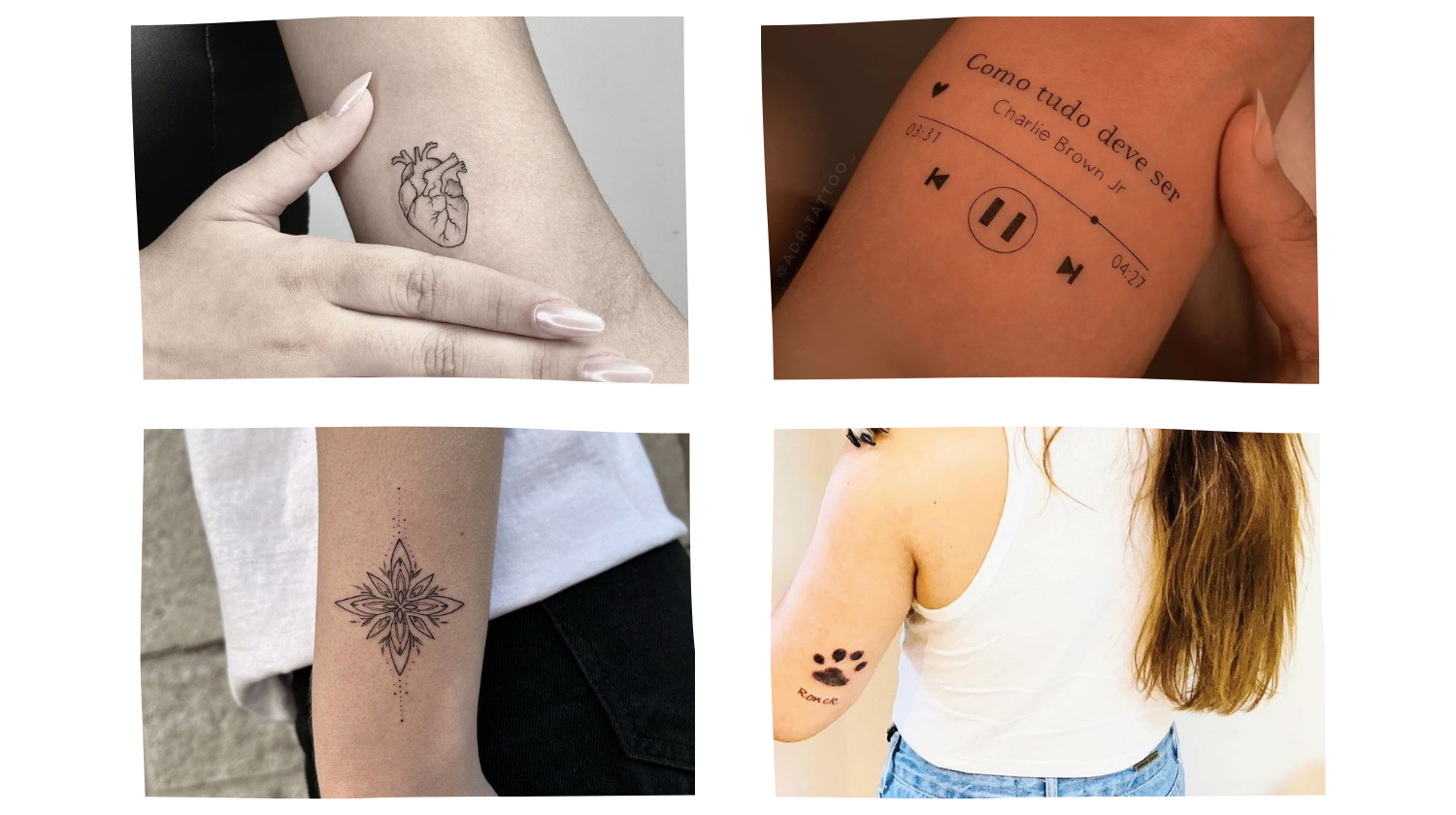 tatuagem antebraço feminina vs tatuagem braço inteiro