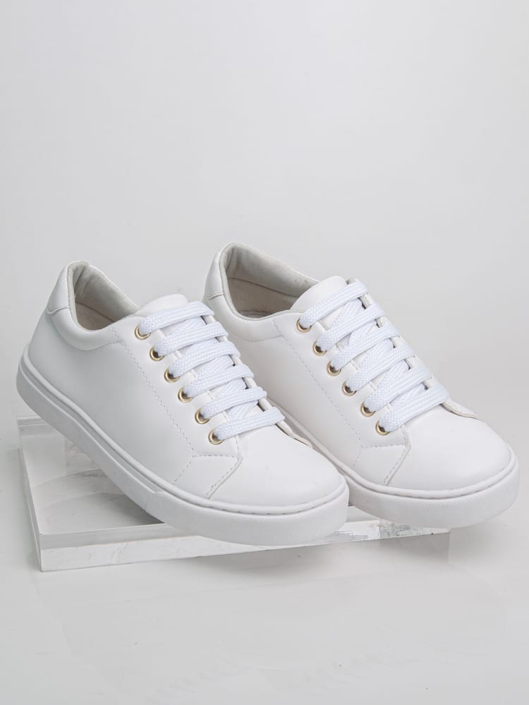 Tênis branco feminino com velcro