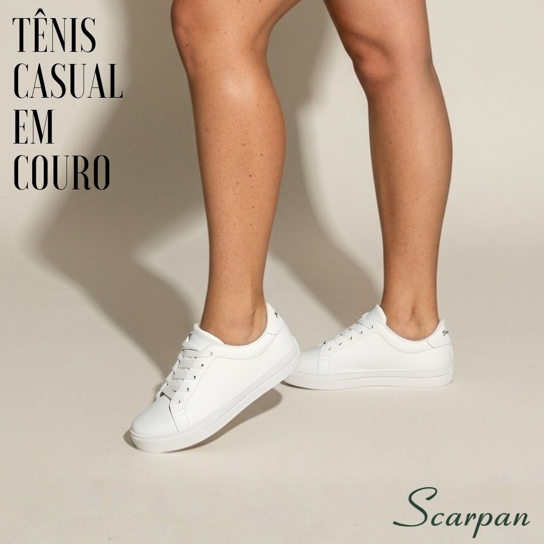 Tênis branco feminino para corrida