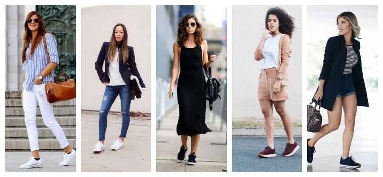 Tênis feminino casual branco