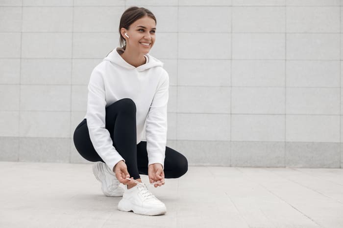 Tênis feminino casual branco