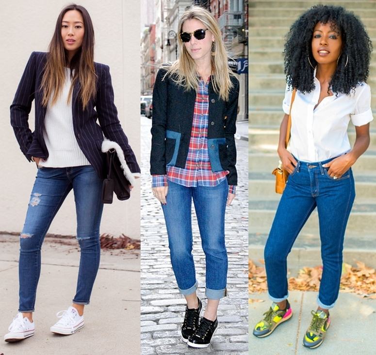 Tênis feminino casual para trabalhar em pé