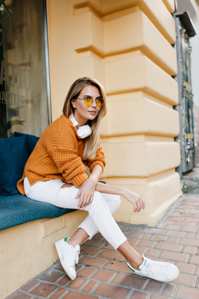 Tênis feminino casual para trabalhar em pé