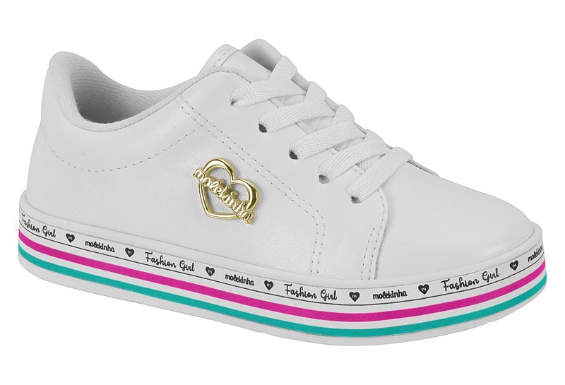 Tênis infantil feminino com palmilha anatômica