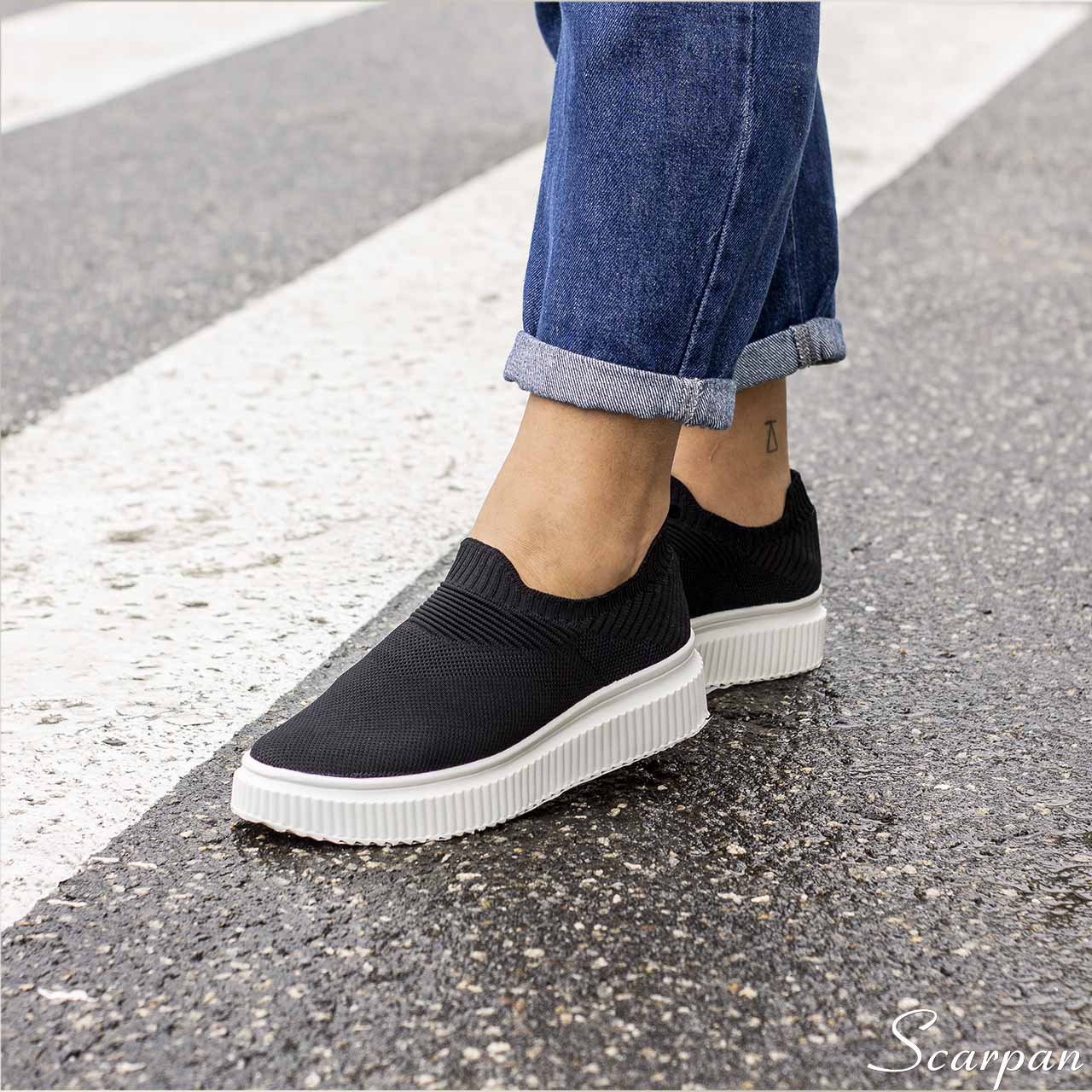 Tênis meia feminino sem cadarço