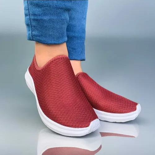 Tênis slip on feminino azul marinho