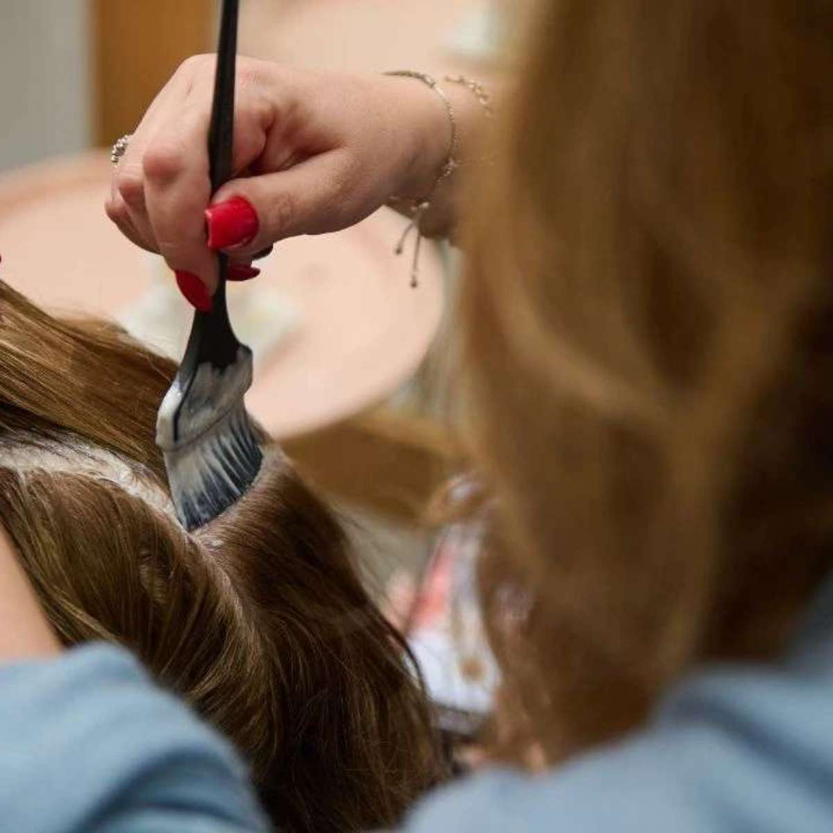 simulador de cor de cabelo vs teste de mecha