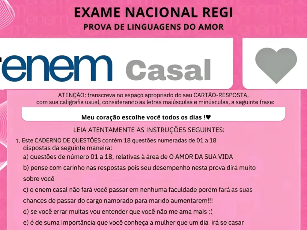 teste para namorados perguntas