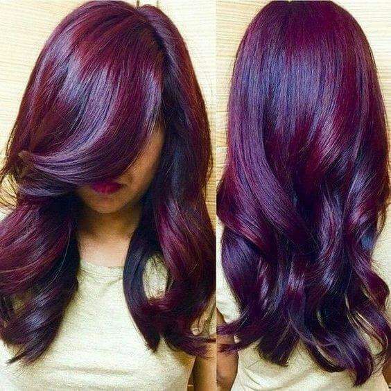 ideias cabelo marsala tons diferentes