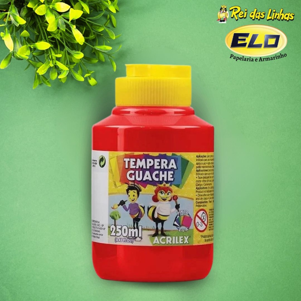 tinta vermelha guache