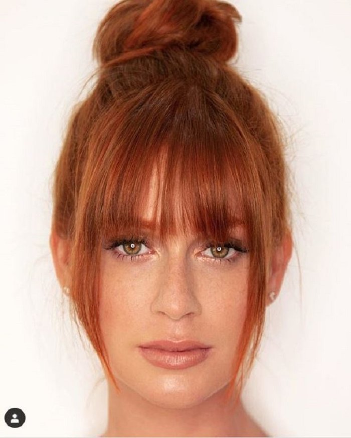 tipos de franja para rosto oval