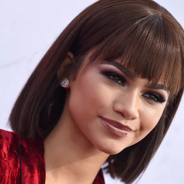 franja para cabelo liso