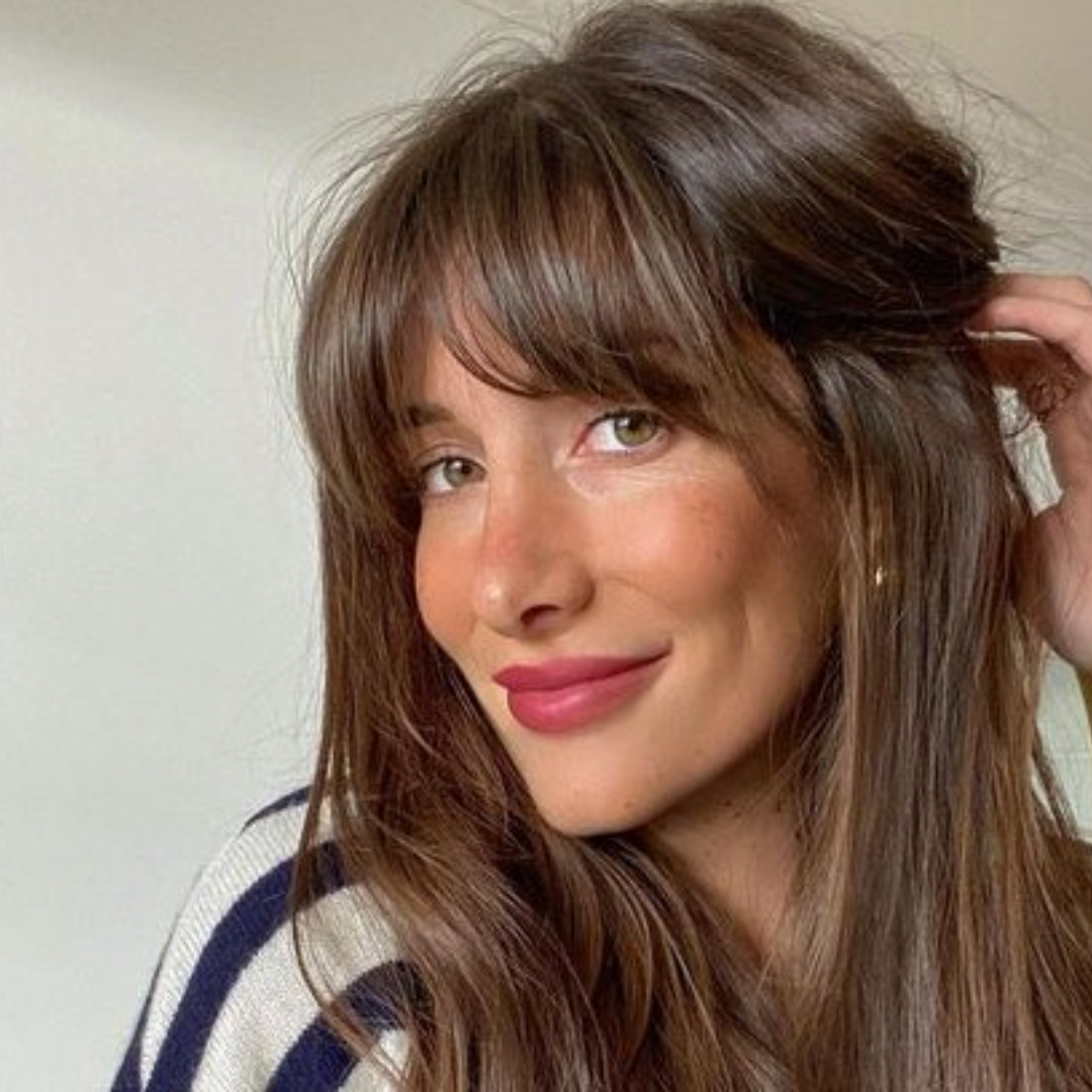 tipos de franja para rosto triangular