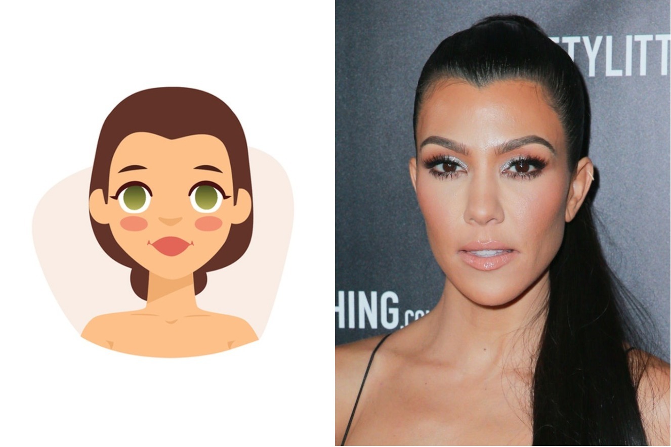 tipos de rosto feminino