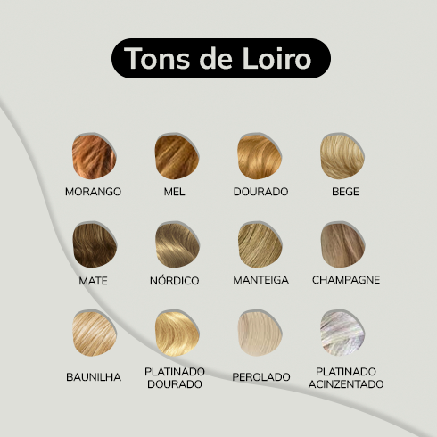 tons de loiro para pele morena