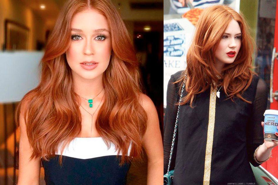 inspiração de cabelo ruivo acobreado vibrante