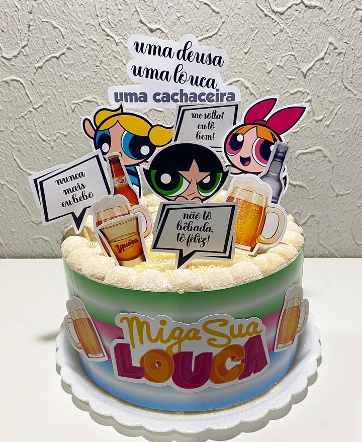 topo de bolo feminino para imprimir