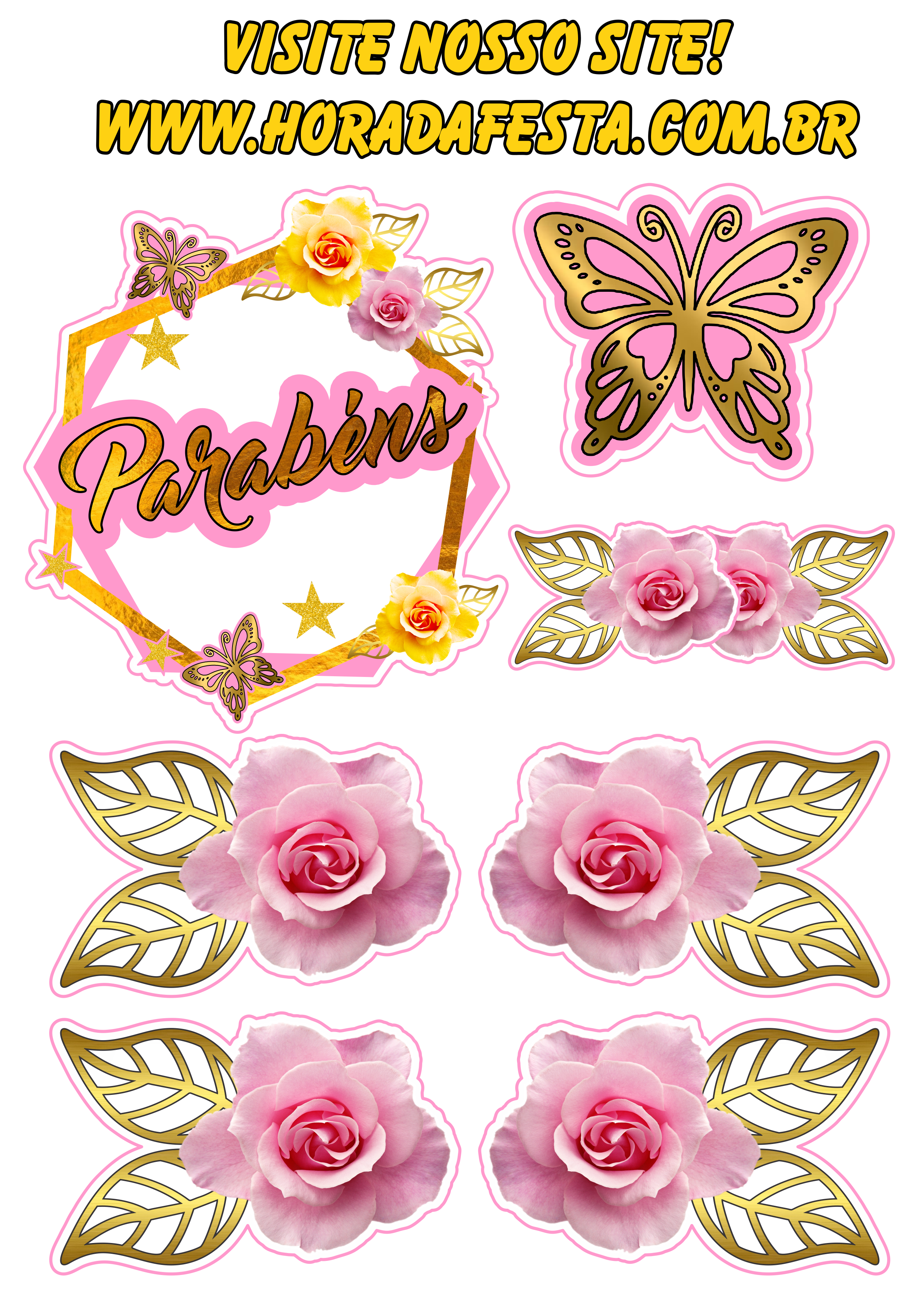 topo de bolo feminino vs topper de bolo feminino