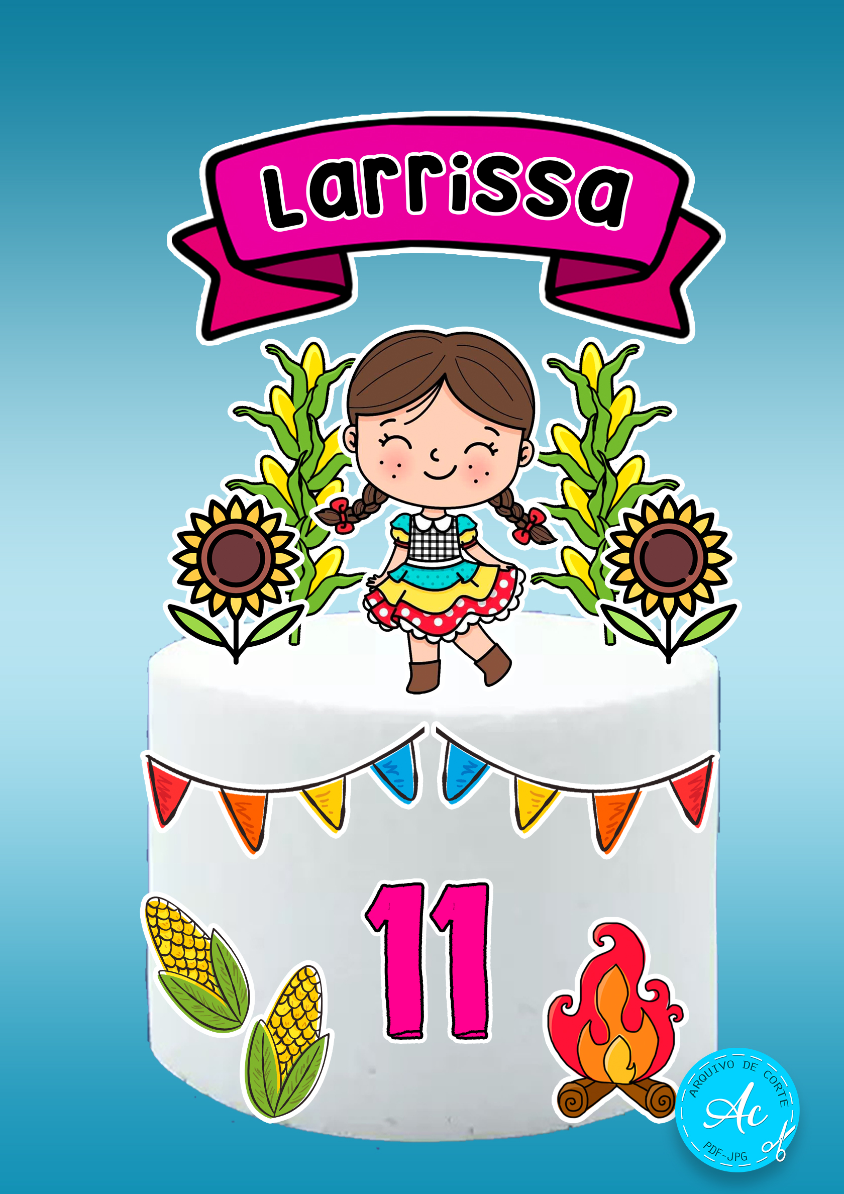 erros comuns ao imprimir topo de bolo junino