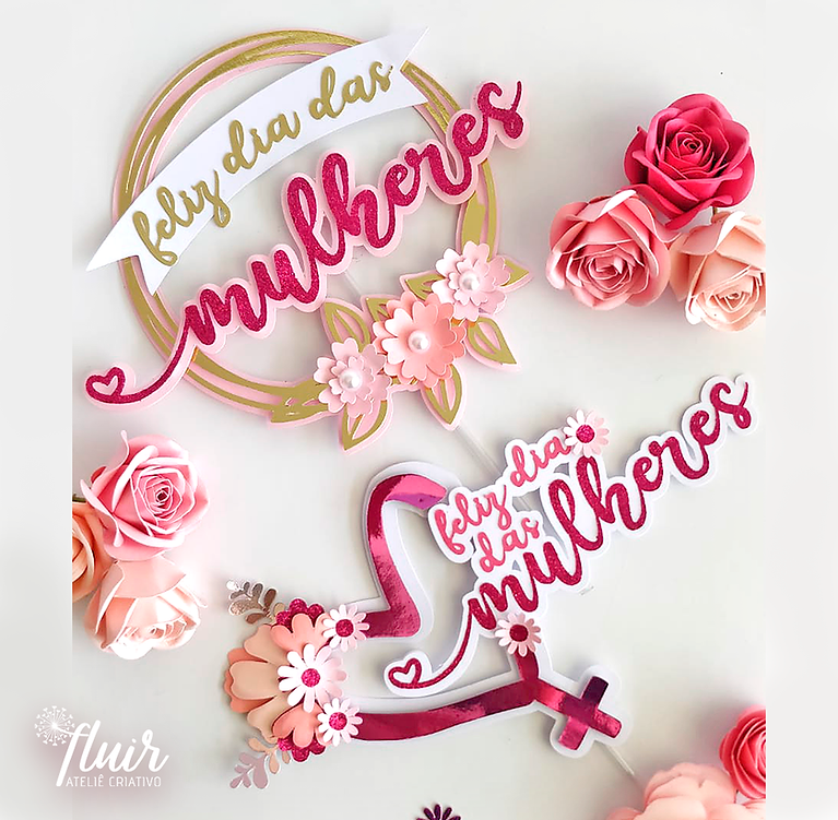 topper de bolo feminino para festa