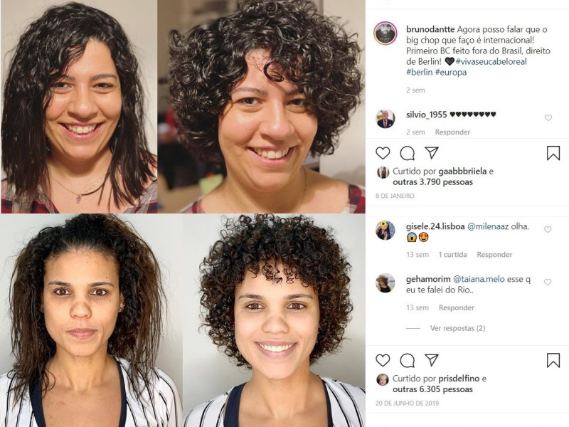 transição capilar antes durante e depois