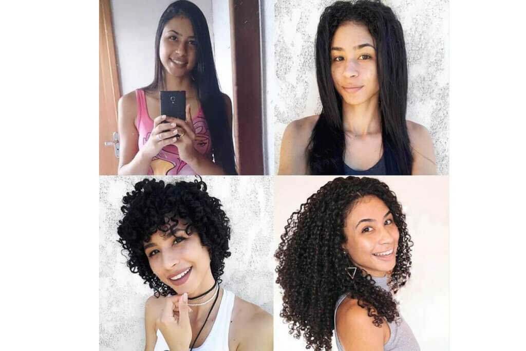 transição capilar antes durante e depois