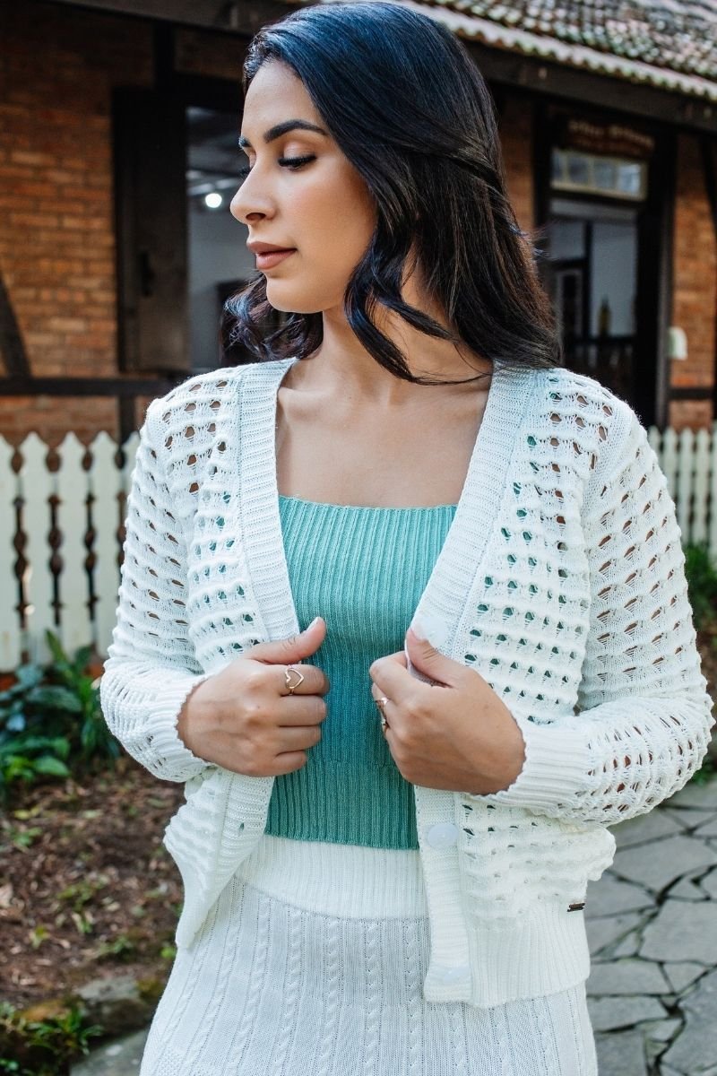 tricot feminino com brilho