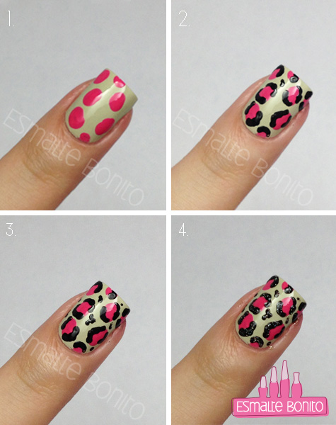 tutorial unha de onça marrom filha única passo a passo