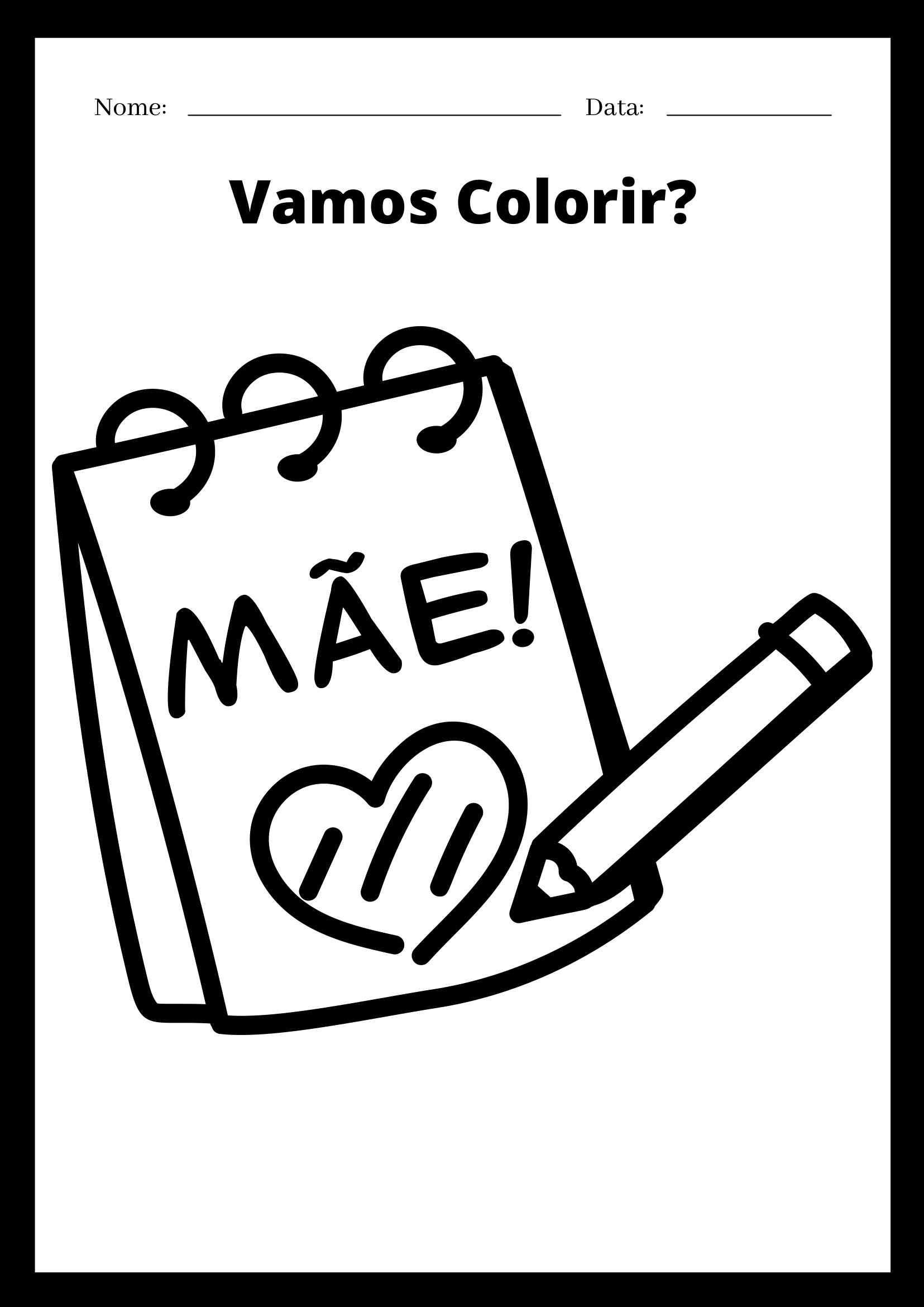 um desenho para o dia das mães