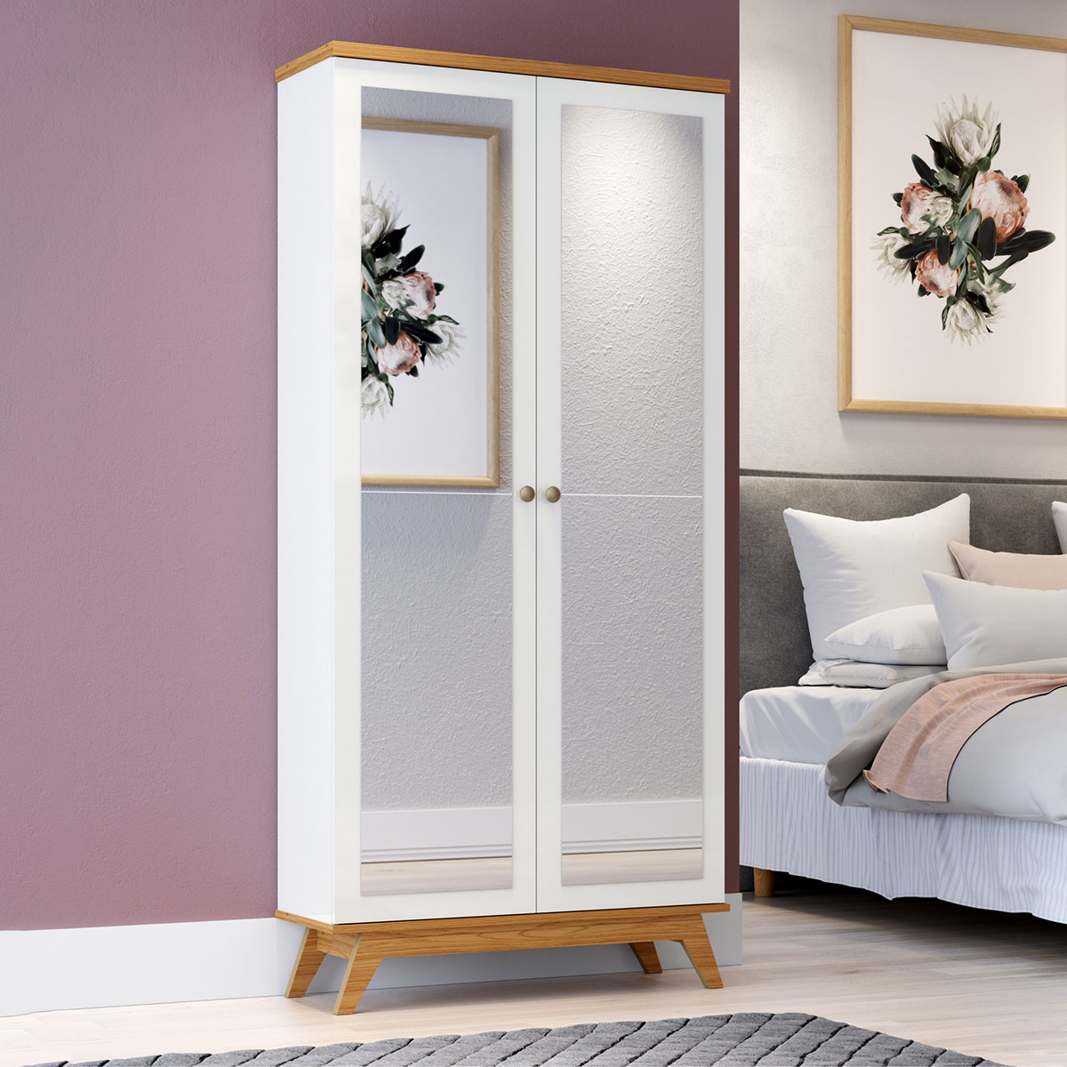 uma sapateira de mdf