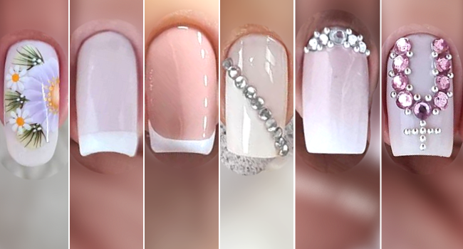unhas transparentes com flores secas passo a passo