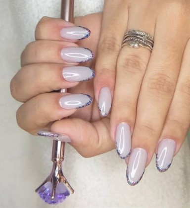 francesinha sorriso com glitter