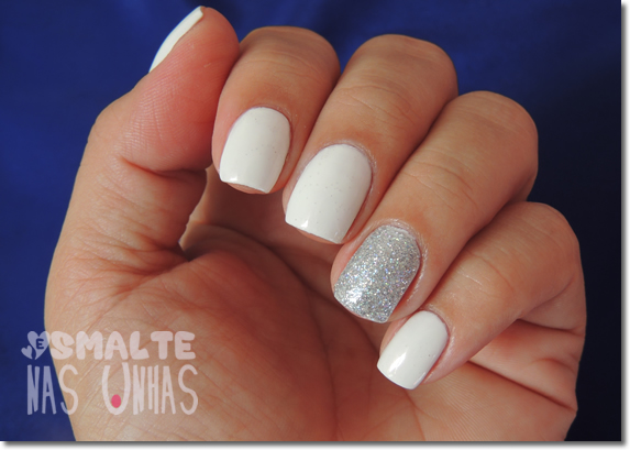 Unhas brancas efeito leitoso