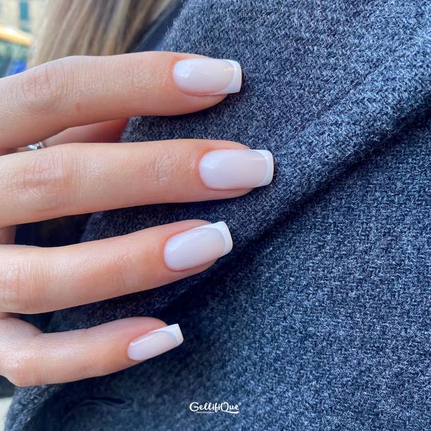 Unhas brancas efeito leitoso