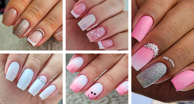 unhas francesinha moderna