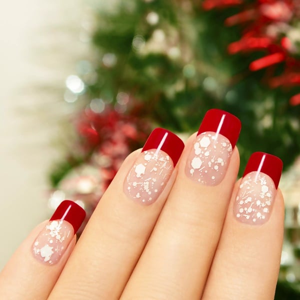 unhas de natal decoradas