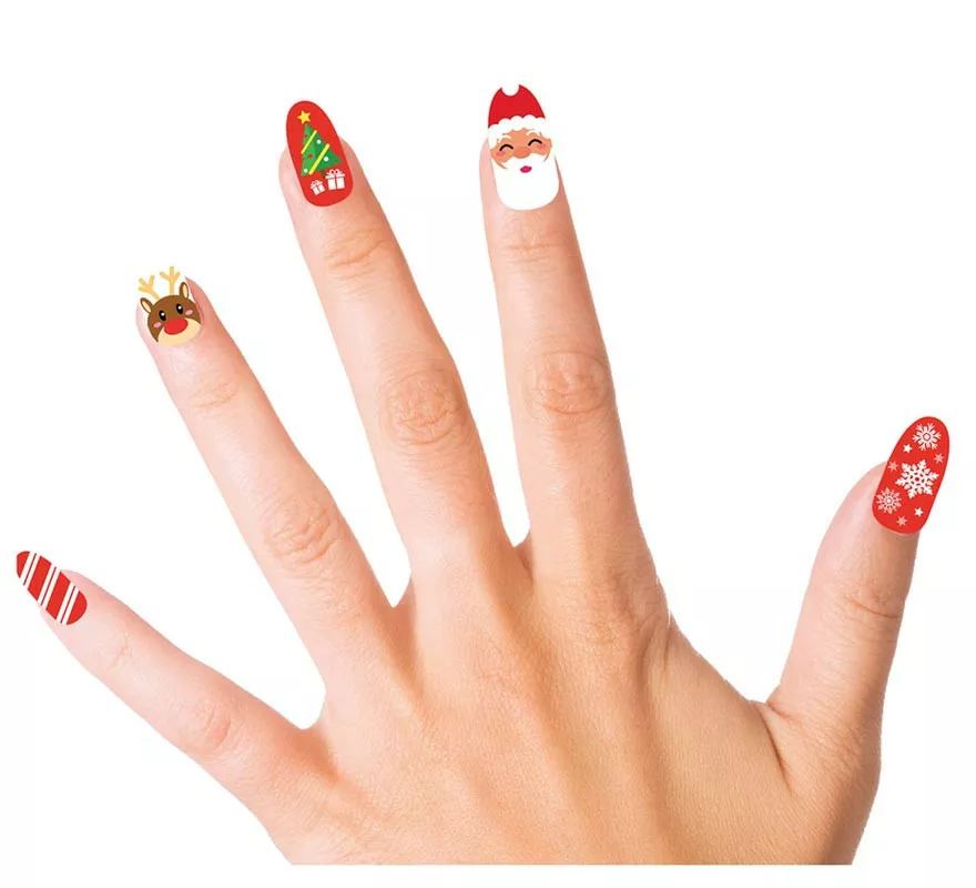 unhas de natal francesinha