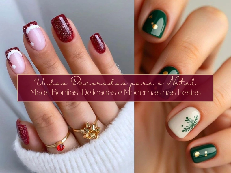 unhas de natal temáticas