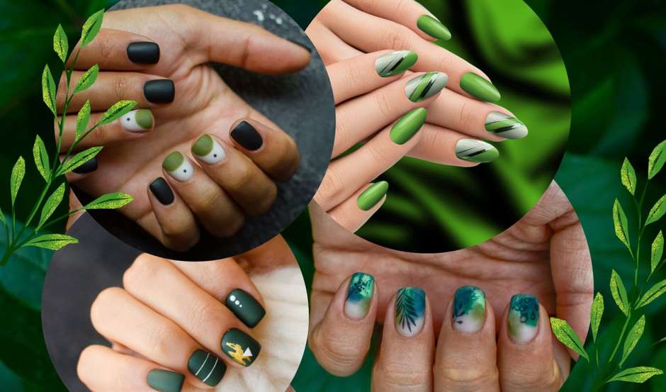 unhas decoradas a mão livre